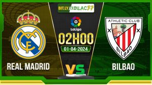 Soi kèo Real Madrid vs Bilbao, 22h ngày 01/04/2024
